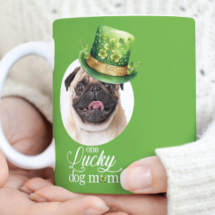 Mug St Patrick's Day Chien Maman Photo personnalisée