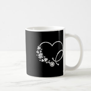 Mug St Patricks Day Cœur Shamrock Stéthoscope Infirmiè
