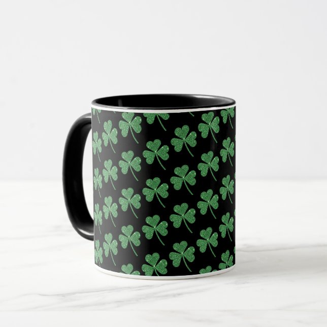 Mug St. Patrick's Day Green Vine Shamrock Irish Party (Devant gauche)