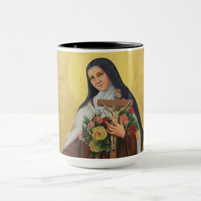Mug St Therese du saint de Carmélite de Jésus d'enfant (Centre)