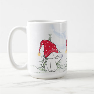 Mug Stache de Noël avec boule de neige