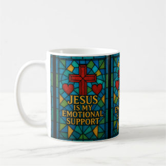 Mug Stained Glass Jesus Christian Gift