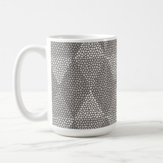 Mug Stained Glass Silver Diamond Pattern (Gauche)