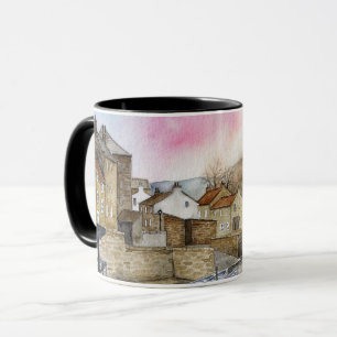 Mug Staithes, North Yorkshire, Angleterre Aquarelle