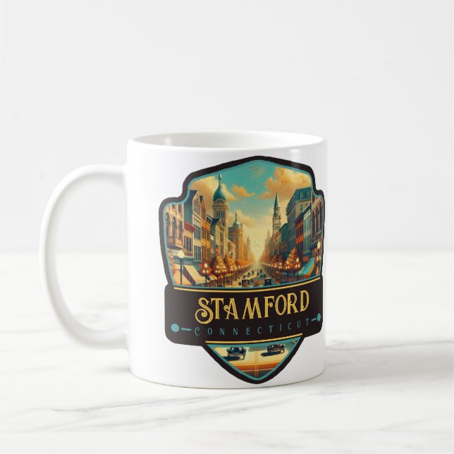 Mug Stamford, Connecticut | VINTAGE (Gauche)