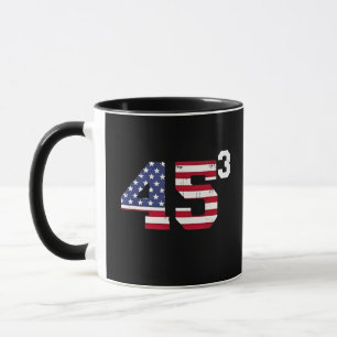 Mug Stand With 45 Pro Trump USA Flag 4 juillet