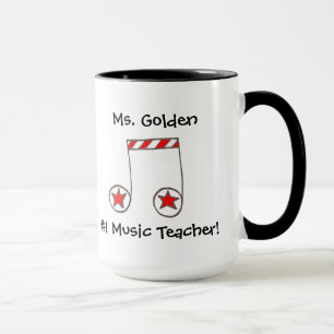 Mug Star Musical Note Musique Enseignant Cadeau