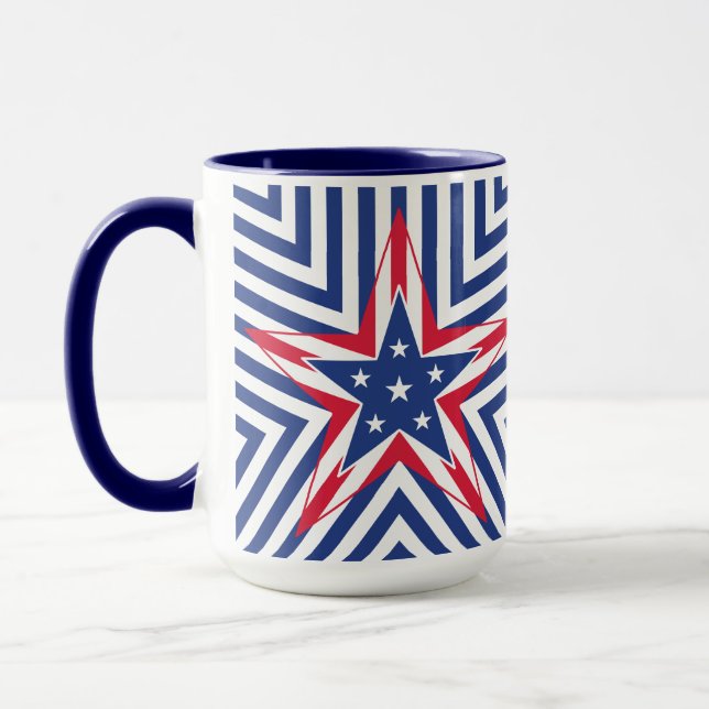 Mug Star of Freedom (Stripe) (Gauche)