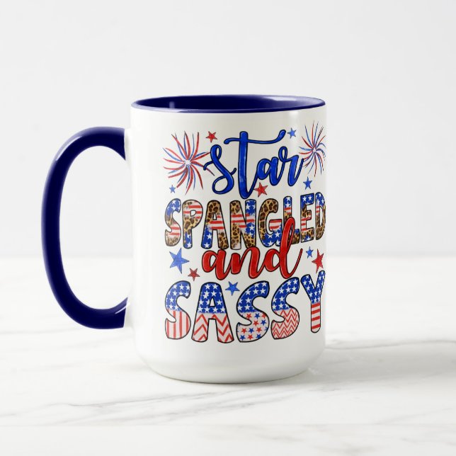 Mug Star Spangle Et Sassy Custom (Gauche)