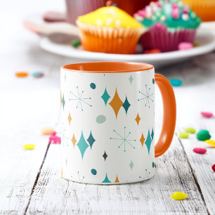 Mug Starburst Motif moderne du milieu du siècle