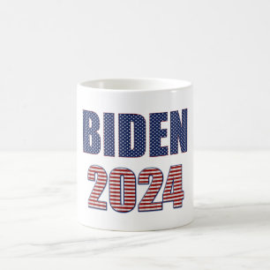 Mug Stars and Stripes Typographie Biden 2024