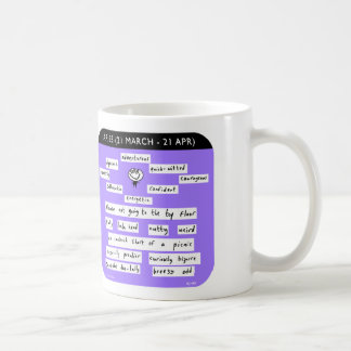 Mug Starsign de zodiaque de Bélier "de Joe du mahoney"