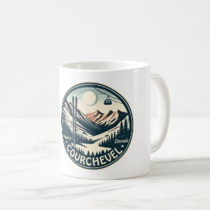 Mug Station de ski de Courchevel dans les Alpes frança