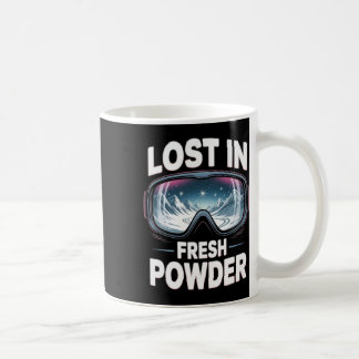 Mug Station de ski pour hommes et femmes. Ski sur poud