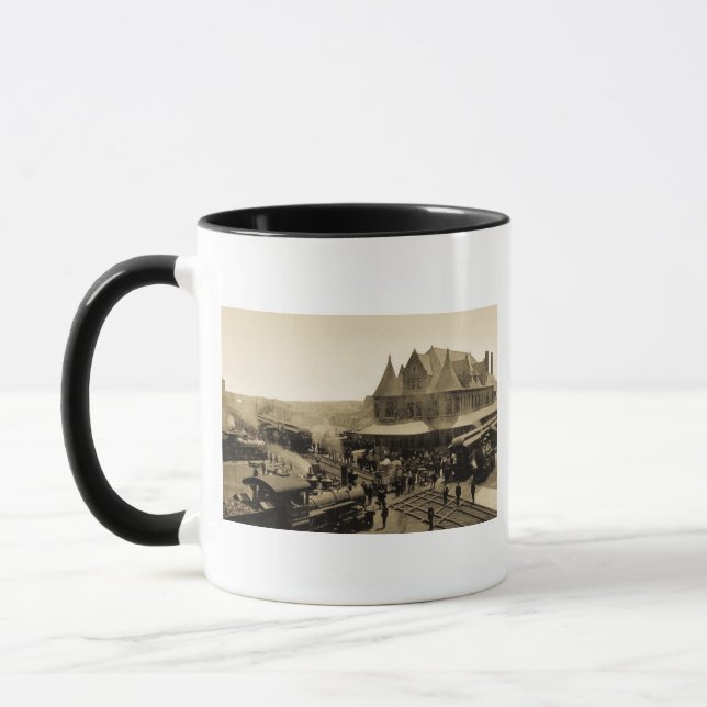 Mug Station des syndicats, Durand, Michigan (Gauche)