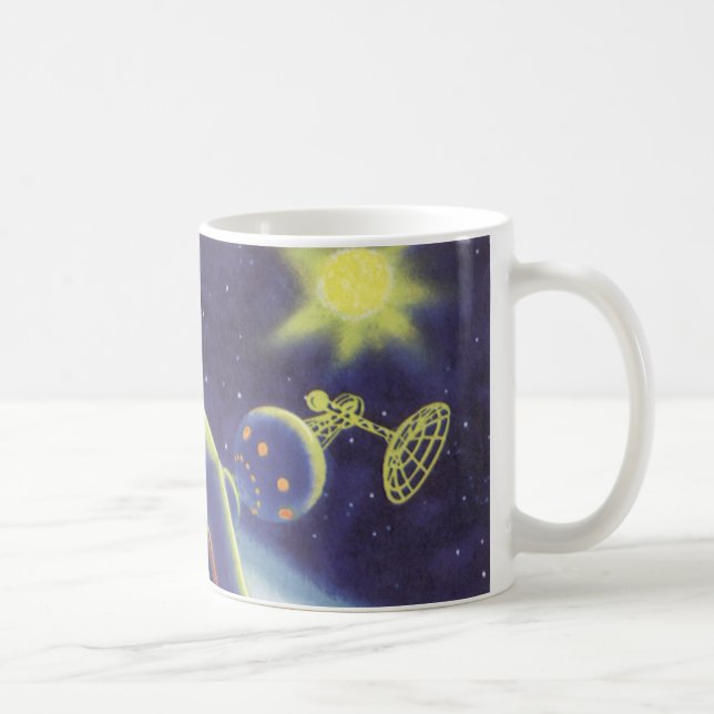 Mug Station spatiale orbitante de science-fiction vint (Droite)