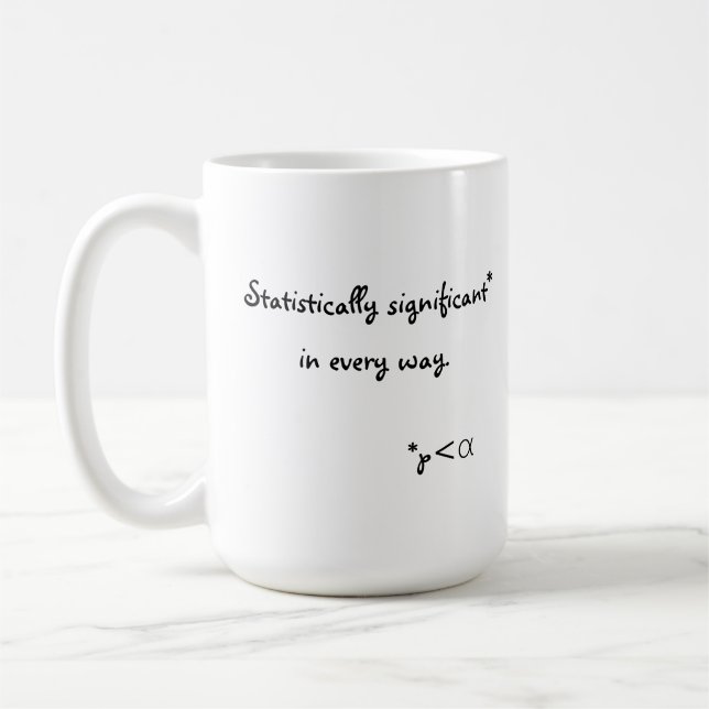 Mug Statistiquement significatif de chaque manière (Gauche)
