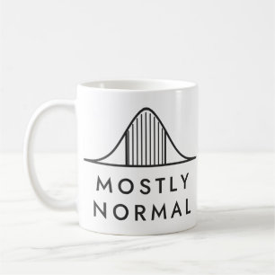 Mug Statistiques d'art de courbe en cloche principalem