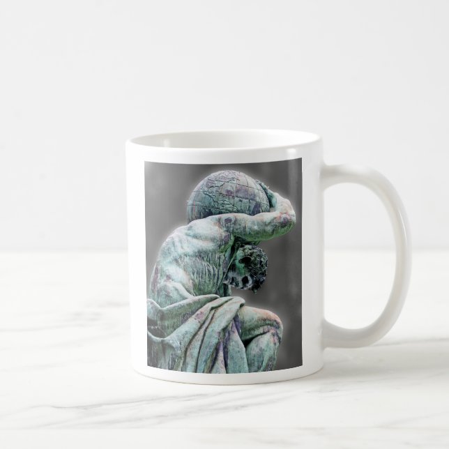 Mug Statue de Bismarck, Berlin, atlas grec de Dieu, (Droite)