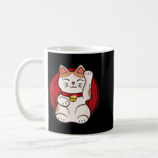 Mug Statue de chat chanceux Maneki-Neko agitant de sty
