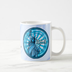 Mug Statue de la Liberté Bleu USA