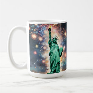 Mug Statue De La Liberté Feu D'Indépendance,