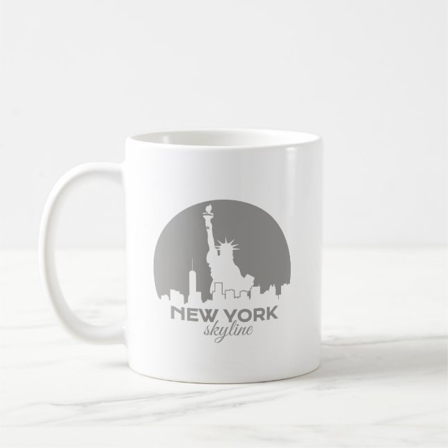 Mug Statue de la Silhouette de New York Skyline (Gauche)