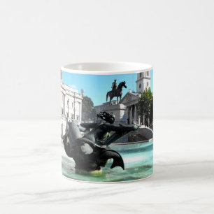 Mug Statue et fontaine en Trafalgar Carré