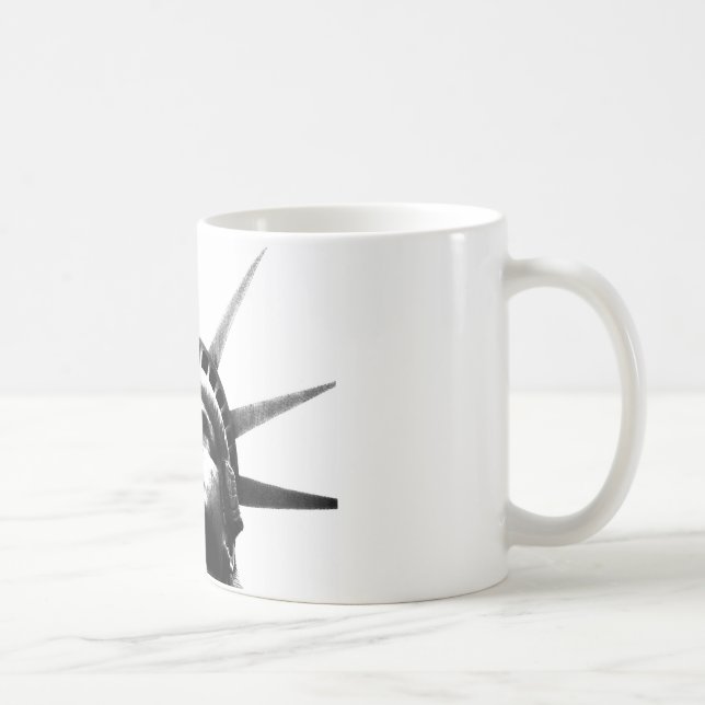 Mug Statue noire et blanche de la Liberté (Droite)