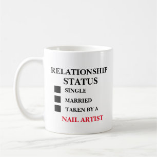 Mug Statut de la relation Artiste de ongles