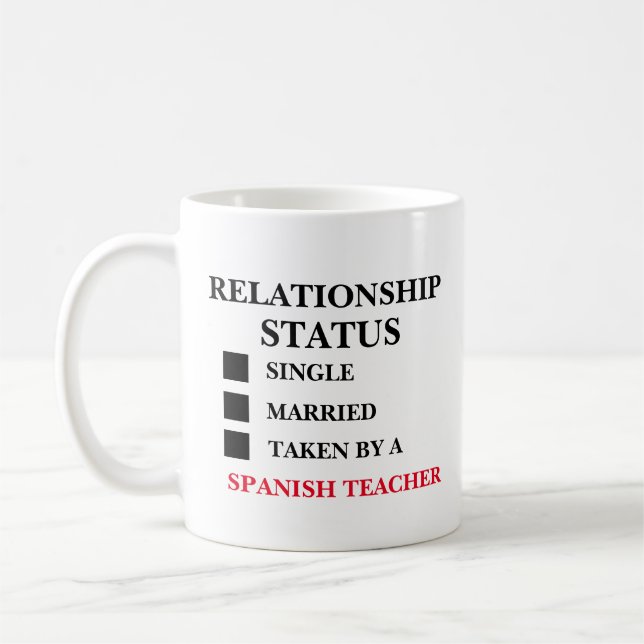 Mug Statut de la relation Enseignant espagnol (Gauche)