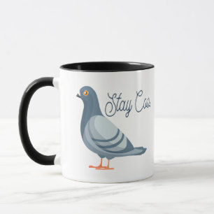 Mug Stay Coo, Funny Pidgeon, mème d'oiseau mignon