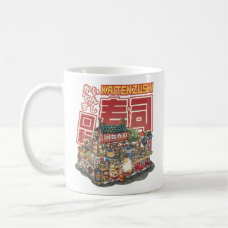 Mug Steampunk Cat Sushi Restaurant