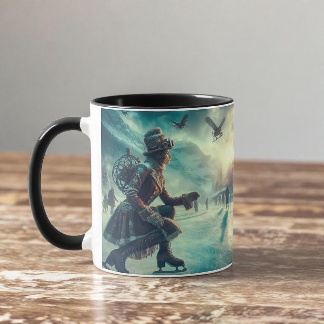 Mug Steampunk Victorian Fantasy Winter Messenger (Créateur téléchargé)