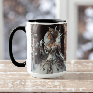 Mug Steampunk Victorian Industrial Winter Ice Queen