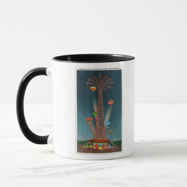 Mug Steeplechase Park Parachute Vue de la nuit (Gauche)
