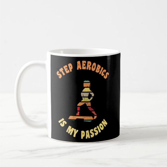 Mug Step Aerobics Est Mon Passion Aerobic Step Exercic (Gauche)