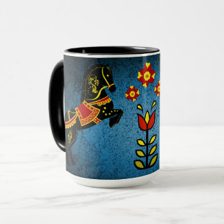 Mug Stéron noir frisonne/frisonne folle/bleu