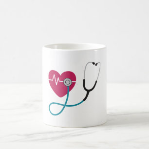 Mug Stéthoscope à battement de coeur