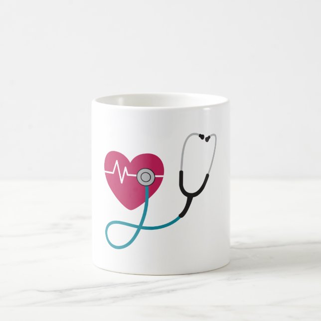 Mug Stéthoscope à battement de coeur (Centre)