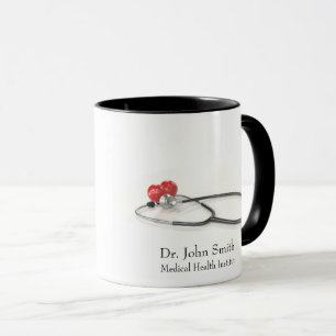 Mug Stéthoscope avec Cœur Soins Médicaux & Santé
