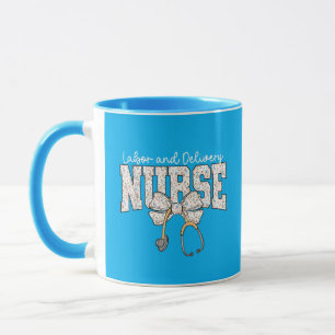 Mug Stéthoscope de nurse de travail et d'accouchement