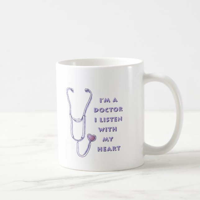 Mug Stéthoscope Médecin du cœur (Droite)