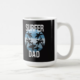 Mug Sticker Surfer Papa