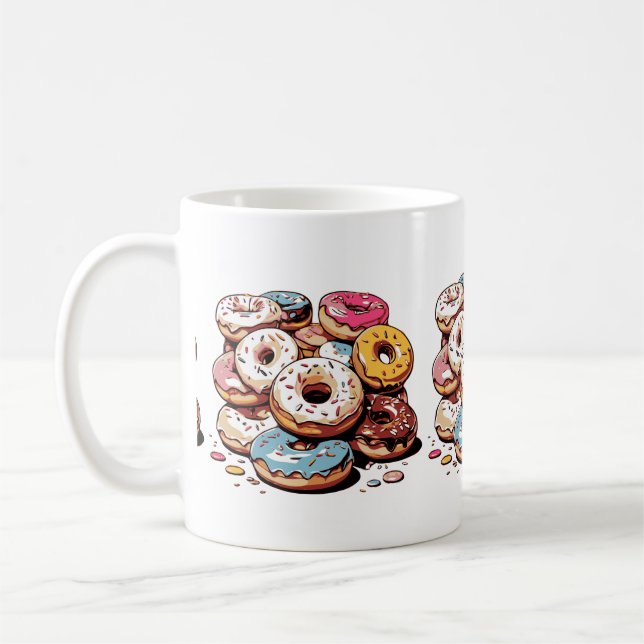 Mug Sticker transparent pour les donuts (Gauche)