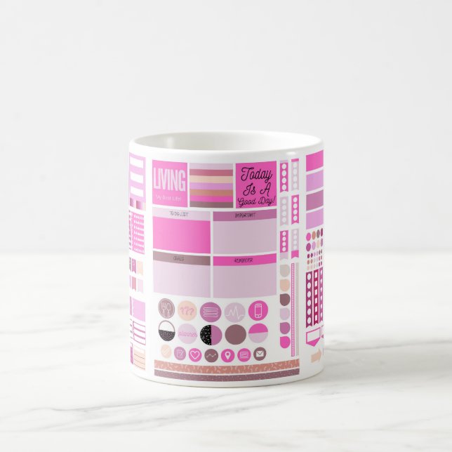 Mug Stickers Cutesy pour les amateurs de planificateur (Centre)