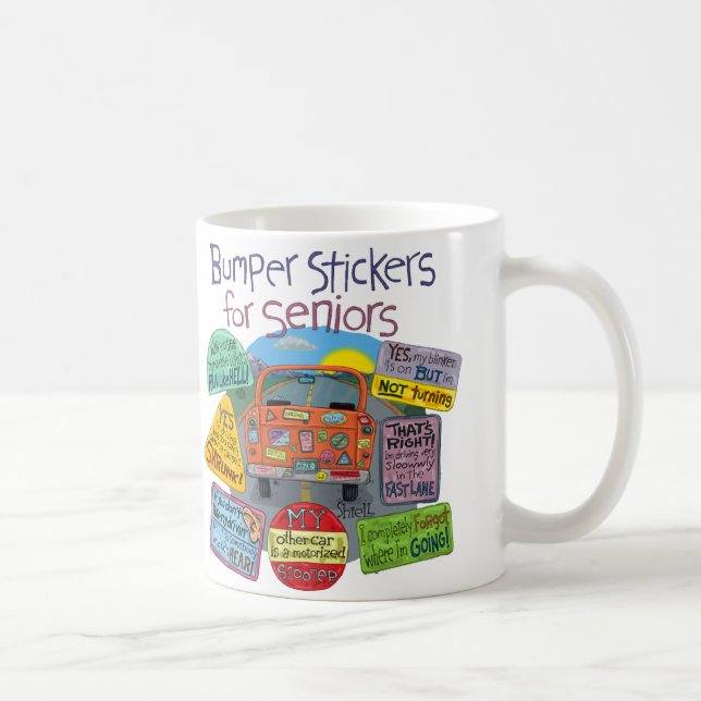 Mug Stickers pare-chocs pour les aînés (Droite)