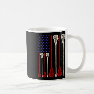Mug Sticks Lacrosse Drapeau Américain américain