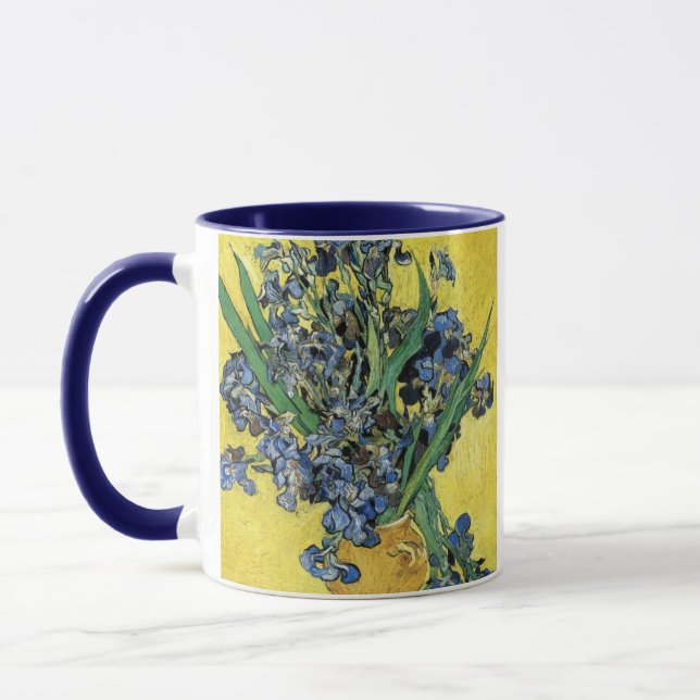 Mug Still Life with Irises par Vincent Van Gogh (Gauche)