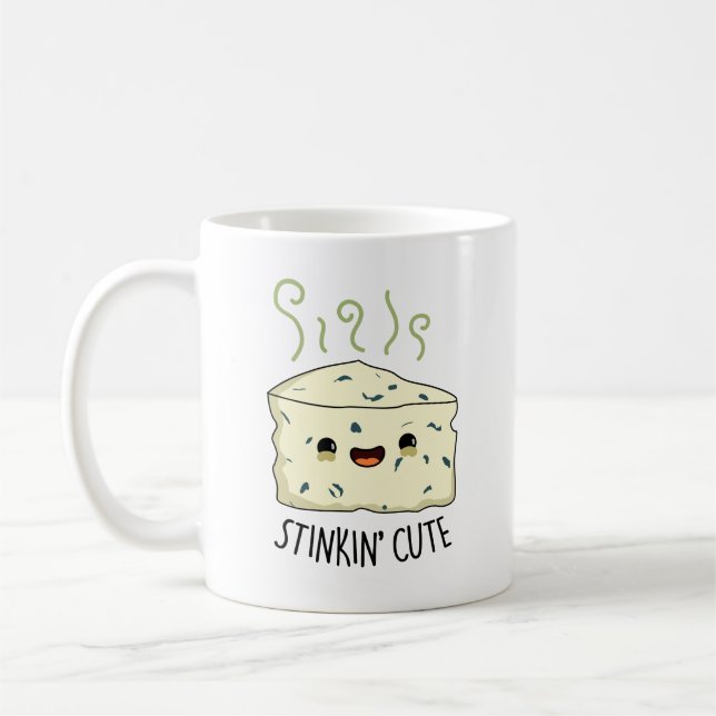Mug Stinkin Cute Funky Cheese Pun (Gauche)